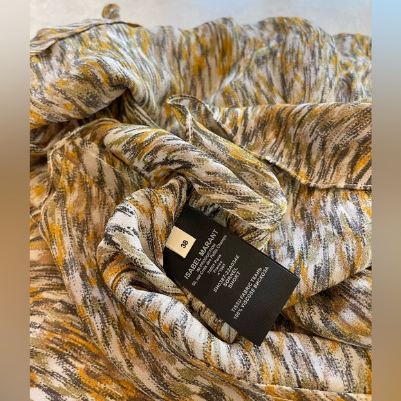 ISABEL MARANT ÉTOILE Sornel Skirt In Khaki Size 38 - Picture 10 of 13